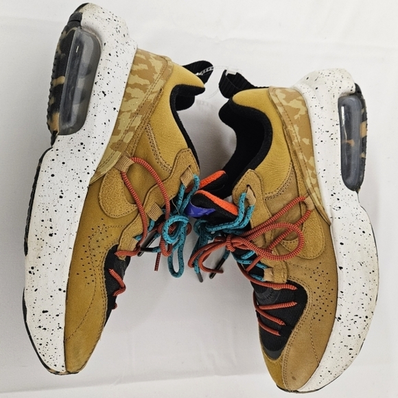 Nike Air Max Suede Sneakers In Wheat Indigo Burst Habanero Red Women's Size 7 - Picture 7 of 11